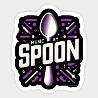 Music By Spoon Fan Sticker